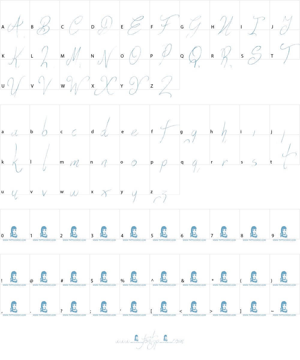 Fun Things Font Character